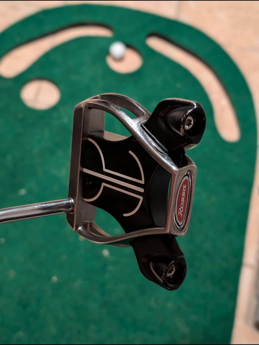 TaylorMade Black and Silver Rossie Mallet Putter